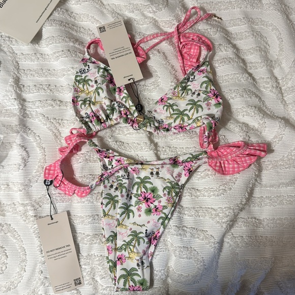 BLACKBOUGH COCO FRIO TESSA RUFFLED TRIANGLE BIKINI - Picture 5 of 8